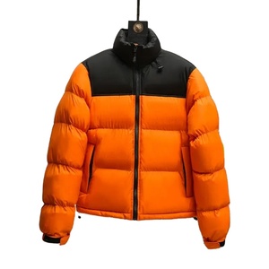 Lightweight Men's Puffer <b>Jacket</b> with <b>Canvas</b> Fabric for Face Coverage Custom Packing - Product Image 2