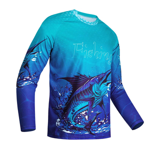 Camisa de Pesca y Camping Personalizada, Manga Larga, Secado Rápido, Transpirable, Ropa de Aventura al Aire Libre, Logotipo Personalizado, Sublimación, OEM, Venta al Por Mayor - Product Image 1