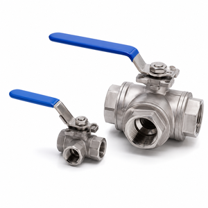 Vanne à boisseau sphérique en acier au carbone de 4 pouces à filetage femelle, à commande manuelle, à passage plein, norme DIN, avec joint en PTFE, vanne de régulation d'eau OEM - Product Image 3