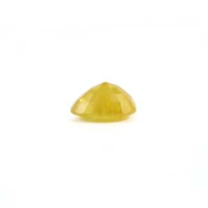 Handcrafted 7.2 Carat Oval Faceted Yellow Sapphire Loose Gemstone for Fine Jewelry - Product Image 3