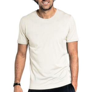 T-shirt en coton pour homme, été, couleurs unies, col rond, grande taille, manches courtes, respirant, séchage rapide, logo personnalisé, prix de gros - Product Image 2