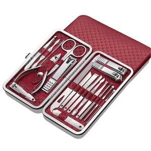 OEM Custom Professional Stainless Steel Manicure and Pedicure Set 19 Piece High Quality Stainless Steel <b>Nail</b> Care Grooming Set - Product Image 1