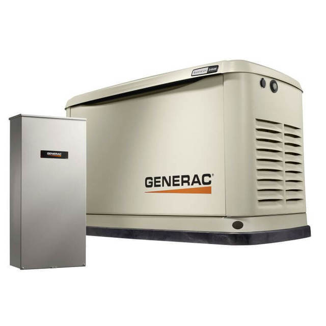 Generac Guardian 24KW Home Backup Air-Cooled Gas Engine Generator in Aluminum Enclosure-G007210-10 Made in USA