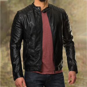 Veste en cuir pour homme à séchage rapide, idéale pour la saison des pluies, en cuir, résistante à l'eau, respirante et fonctionnelle. - Product Image 6