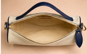 Sac à main cylindrique en cuir véritable de qualité supérieure pour femme, style vintage, avec fermeture éclair, sac à bandoulière de luxe, sac à main de mode, vente en gros OEM ODM - Product Image 5