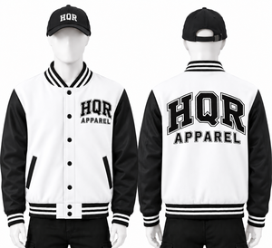 Chaqueta Universitaria HQR APPAREL con Logotipo Bordado en Chenille, para Hombre, Invierno, Transpirable, de Secado Rápido, Corte Clásico, Estilo Urbano, Nailon - Product Image 5