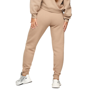 Pantalon de jogging molletonné pour femme, taille mi-haute, coupe ajustée, avec cordon de serrage, pour le sport, la course, la gym, l'entraînement, décontracté, avec poches, coupe droite, XL - Product Image 2