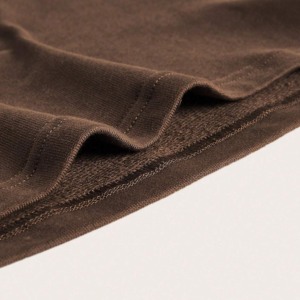 Shorts de Cintura Alta de Lona Tejida con Detalle de Botones, Color Sólido, Transpirables, Cintura Elástica, Casuales para Mujer - Product Image 3