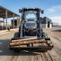 Mejor Precio, Tractor Agrícola Compacto de 100hp, 4x4, Arranque Eléctrico, Multifuncional, con Cargador Frontal y Quitanieves