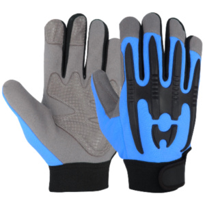 Heavy Duty Construction Safety Gloves Impact Resistant Reinforced Synthetic Leather Amara Mechanical Hand Gloves CE Certified - Product Image 4
