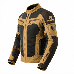 Rush Men's Motorcycle Jacket Full Sleeve Mesh Breathable Waterproof Quick Dry Anti-UV 220g Heat-Transfer Printed % Racing - Product Image 6