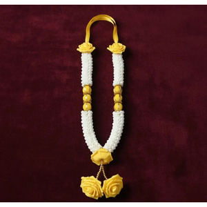Guirnalda Artificial de Mogra con Rosas Amarillas, Guirnaldas Decorativas para Puja e Ídolos - Product Image 2