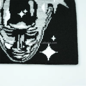 Bonnet tricoté tendance OEM, bonnet d'hiver personnalisé, style Y2K, bonnets tricotés de haute qualité, nouveau style - Product Image 5