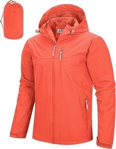 Veste de pluie bomber pour homme, longue, imperméable, coupe-vent, col montant - Pratique et élégante - Product Image 1