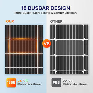 Módulo solar fotovoltaico impermeable tipo N 200 W 200 vatios 585W Panel de teja de energía solar para el precio de fábrica de la casa - Product Image 3