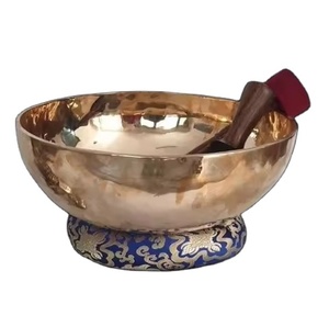 ขันโลหะทิเบตโบราณสำหรับทำสมาธิบำบัดด้วยเสียง เหมาะสำหรับโยคะ การฝึกสติ และการบำบัดรักษา - Product Image 1