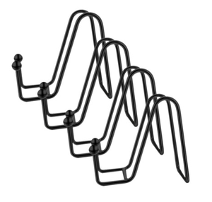 Support de rangement en métal noir pour assiettes, 8 pouces, pour livres et organisateur de rangement - Product Image 1