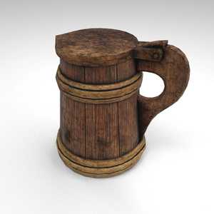 Mug à café cylindrique vintage en bois massif, tasse à bière artisanale en bois naturel, vaisselle à thé classique, cadeaux d'affaires durables et étanches - Product Image 1