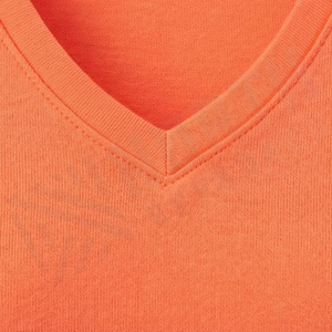 Camiseta de Manga Corta con Cuello en V para Mujer, Algodón Orgánico de Lujo, Preencogido, Suave, Transpirable, Ajuste Premium, Color Personalizado - Product Image 4