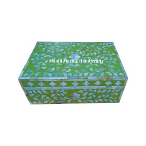 Personalización India hecha a mano Beat Art Making MDF caja de nácar con fregona con forma de flor de varios colores para artículo de regalo de joyería - Product Image 1