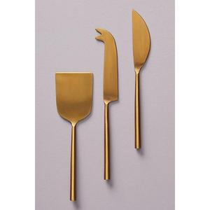 Juego de Cuchillos para Queso de Último Modelo para Fiestas, Juego de Servidores de Pastel de Acero Inoxidable, Cubiertos Reutilizables para Servir Postres, 3 Piezas - Product Image 4
