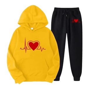 ชุดเซ็ตเสื้อฮู้ดและกางเกงวอร์มสตรีทแวร์ พิมพ์ลายสกรีน สไตล์วินเทจ ล้างสีแบบแอซิดวอช สำหรับผู้ชาย - Product Image 4