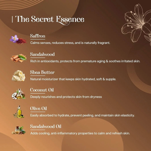 Jabón Natural de Sándalo 100g, Jabón Orgánico Hexa con Sándalo, Azafrán y Manteca de Karité - Product Image 4