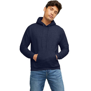 Sudadera con capucha para hombre, mezcla de algodón suave, informal, con bolsillo tipo canguro, estilo urbano - Product Image 6