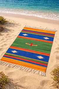 Alfombra/Corredor de Piso Moderno de Felpa Hecha a Mano de Algodón, Lavable a Máquina y Reversible, Grosor Personalizable para Viajes y Uso Doméstico - Product Image 2