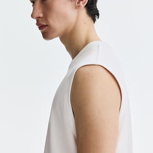 Chemises sans manches décontractées pour hommes, col rond, 100 % coton, respirantes, écologiques, dernier design, haute qualité, taille personnalisable, vente en gros - Product Image 1