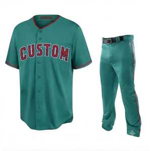Conjunto de Pantalones y Camiseta de Béisbol Premium para Hombre, Estampado de Verano, 100% Poliéster, Tejido de Malla, Cintura Elástica, Transpirable, de Secado Rápido - Product Image 1