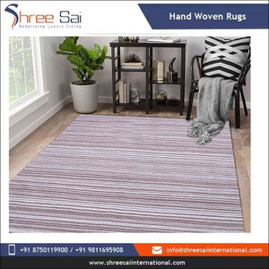 Tapis en coton éco-responsable, tissage plat, fibres naturelles, réversible, pour une décoration durable ou des maisons de style spa, à prix avantageux - Product Image 4