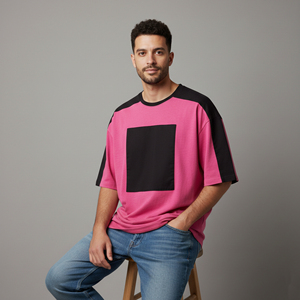 Camiseta de Hombre de Alta Calidad, con Logotipo Impreso en DTF Personalizado, 100% Algodón, Gruesa, Ecológica, Transpirable, de Secado Rápido, Corte Holgado, Estilo Hip - Product Image 6