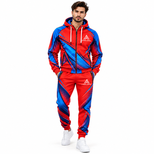 Conjunto Deportivo Sublimado Personalizado para Hombre, Chaqueta y Pantalones Transpirables, Ropa Deportiva Personalizada para Entrenamiento y Gimnasio - Product Image 2