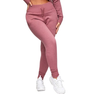 Conjunto de pantalones de chándal para mujer, ropa de calle personalizada de dos piezas, de lana, de algodón, para correr, informal, venta al por mayor - Product Image 5