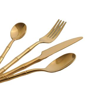 Ensemble de couverts en acier inoxydable cuivre de haute qualité finition miroir idéal pour la cuisine à domicile dîner de mariage et table à manger élégante - Product Image 1