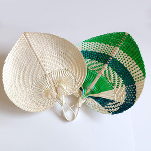 Éventails en feuilles de palmier, décorations murales naturelles, artisanat, éventails en bambou tressés, fournisseur du Vietnam - Product Image 6