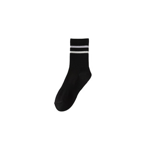 Colorful Striped Crew <b>Socks</b> <b>Soft</b> Cotton Athletic Style Mid Tube Hosiery Breathable Ribbed Casual <b>Socks</b> for Men and Women - Product Image 5