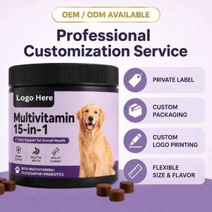 10+1 Multivitamines à croquer pour chats et chiens, 4 milliards d'UFC de probiotiques, soutien immunitaire, digestif, articulaire, cutané et pelliculaire, saveur naturelle, 2g, toutes races - Product Image 5