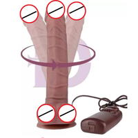 Indiens XL-Größe 8 Zoll Silikon Wasserdichter Brauner Dildo-Vibrator mit Starkem Saugnapf