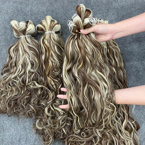 Cabello humano vietnamita virgen de lujo, tejido a máquina, piano 6asia+613, cabello sedoso y suave - Product Image 4