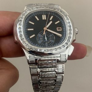 Reloj de Diamantes VVS de Alta Calidad, Nuevo, con Diamantes Cultivados en Laboratorio, Joyería de Moda, Reloj con Incrustaciones de Diamantes - Product Image 1