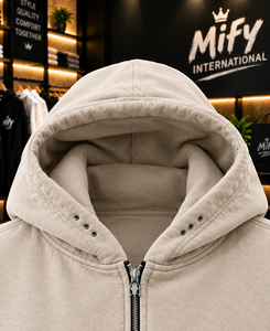 Nouveau sweat à capuche streetwear premium en gros avec logo imprimé sur mesure, sweat à capuche zippé surdimensionné pour hommes - Product Image 5