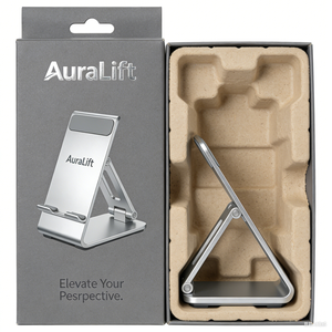 Eco-friendly Durable Paper Earphone Headphone Packaging Box Gold Foil Plastic Tray Insert Customized Logo Embossing UV Coating - Product Image 5