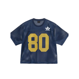 เสื้อฟุตบอลตาข่าย SPARKWELL หมายเลข 80 สีน้ำเงินเหลือง พิมพ์ลายสกรีน สำหรับผู้ใหญ่ ทรงปกติ แขนสั้น ระบายอากาศได้ดี - Product Image 2