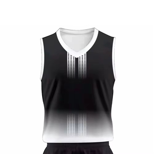 Tenue de sport : Ensemble d'uniformes de basketball imprimés, respirants, dernier design, logo personnalisé, couleur unie, 100 % polyester, grandes tailles, été - Product Image 5