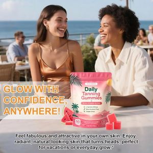Natural Sun Glow <b>Tanning</b> Gummies Watermelon Flavor <b>Tanning</b> Gummies Daily Beauty Gummies Wholesale Manufacturer from India - Product Image 5