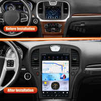 Autoradio AuCar 14,5'' Android 13 avec écran Tesla, navigation GPS pour Chrysler 300C 2011-2022, lecteur multimédia DVD, vidéo automobile