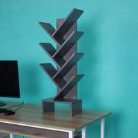 Étagère murale flottante noire moderne à 7 niveaux, en forme de L, pour le rangement vertical, gain de place, étagère à livres dissimulée pour le salon