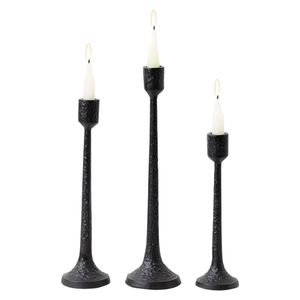 Support à bougies double en fer noir thermolaqué, nouveau design, pour décoration de chambre et éclairage, idéal pour offrir - Product Image 2